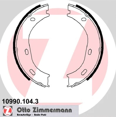 10990.104.3 ZIMMERMANN Комплект тормозных колодок, стояночная тормозная система (фото 1)