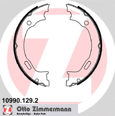 10990.129.2 ZIMMERMANN Комплект тормозных колодок, стояночная тормозная система (фото 1)