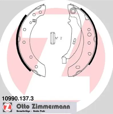 10990.137.3 ZIMMERMANN Комплект тормозных колодок, стояночная тормозная система (фото 1)