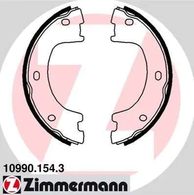 10990.154.3 ZIMMERMANN Комплект тормозных колодок, стояночная тормозная система (фото 1)