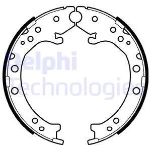 LS2034 DELPHI Комплект тормозных колодок, стояночная тормозная система (фото 1)