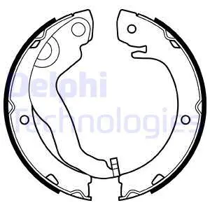 LS2051 DELPHI Комплект тормозных колодок, стояночная тормозная система (фото 1)