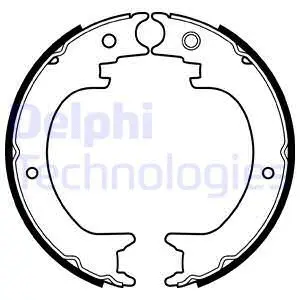 LS2082 DELPHI Комплект тормозных колодок, стояночная тормозная система (фото 1)