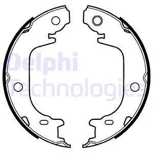 LS2122 DELPHI Комплект тормозных колодок, стояночная тормозная система (фото 1)