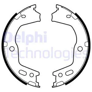 LS2154 DELPHI Комплект тормозных колодок, стояночная тормозная система (фото 1)