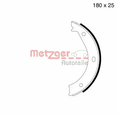 MG 423 METZGER Комплект тормозных колодок, стояночная тормозная система (фото 1)