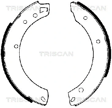 8100 10034 TRISCAN Комплект тормозных колодок, стояночная тормозная система (фото 2)