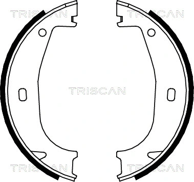 8100 11553 TRISCAN Комплект тормозных колодок, стояночная тормозная система (фото 1)