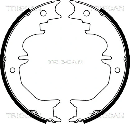 8100 13037 TRISCAN Комплект тормозных колодок, стояночная тормозная система (фото 1)