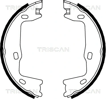8100 24005 TRISCAN Комплект тормозных колодок, стояночная тормозная система (фото 1)