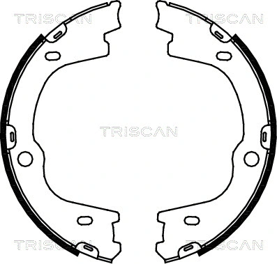 8100 43026 TRISCAN Комплект тормозных колодок, стояночная тормозная система (фото 1)