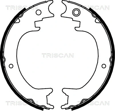 8100 68004 TRISCAN Комплект тормозных колодок, стояночная тормозная система (фото 1)