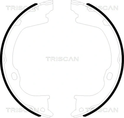 8100 80019 TRISCAN Комплект тормозных колодок, стояночная тормозная система (фото 1)