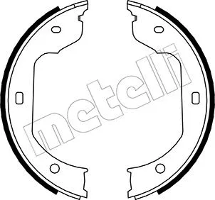 53-0019 METELLI Комплект тормозных колодок, стояночная тормозная система (фото 1)