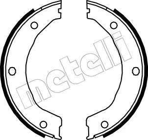 53-0145 METELLI Комплект тормозных колодок, стояночная тормозная система (фото 1)