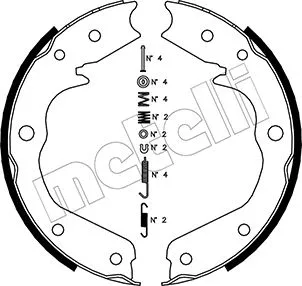 53-0315K METELLI Комплект тормозных колодок, стояночная тормозная система (фото 1)