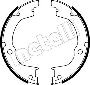 53-0317 METELLI Комплект тормозных колодок, стояночная тормозная система (фото 1)