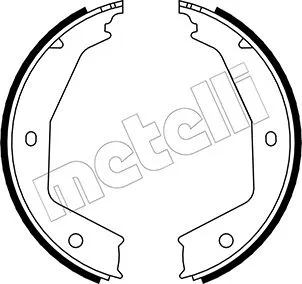 53-0331 METELLI Комплект тормозных колодок, стояночная тормозная система (фото 1)