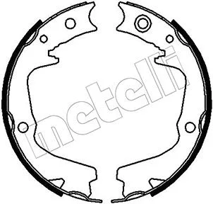 53-0387 METELLI Комплект тормозных колодок, стояночная тормозная система (фото 1)