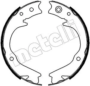 53-0388 METELLI Комплект тормозных колодок, стояночная тормозная система (фото 1)