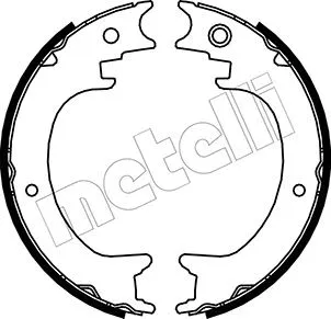 53-0389 METELLI Комплект тормозных колодок, стояночная тормозная система (фото 1)