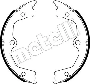 53-0495 METELLI Комплект тормозных колодок, стояночная тормозная система (фото 1)