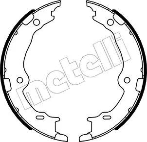 53-0522 METELLI Комплект тормозных колодок, стояночная тормозная система (фото 1)