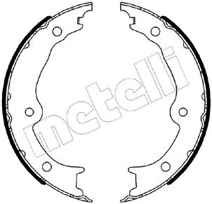 53-0541 METELLI Комплект тормозных колодок, стояночная тормозная система (фото 1)