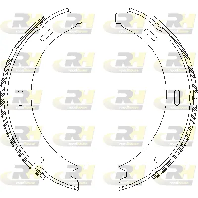 4093.01 ROADHOUSE Комплект тормозных колодок, стояночная тормозная система (фото 1)