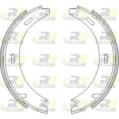 4094.02 ROADHOUSE Комплект тормозных колодок, стояночная тормозная система (фото 1)