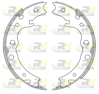 4448.00 ROADHOUSE Комплект тормозных колодок, стояночная тормозная система (фото 1)