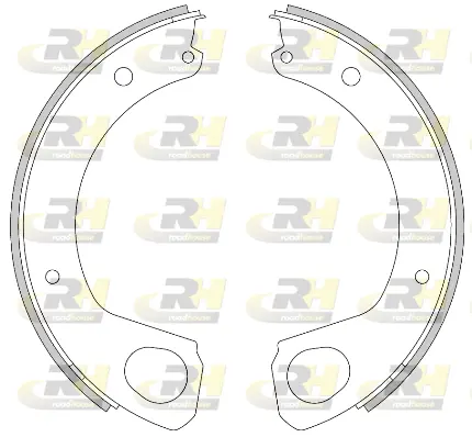 4468.00 ROADHOUSE Комплект тормозных колодок, стояночная тормозная система (фото 1)