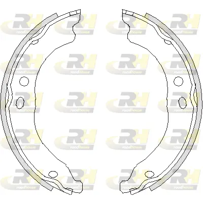 4750.00 ROADHOUSE Комплект тормозных колодок, стояночная тормозная система (фото 1)