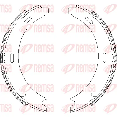 4093.00 REMSA Комплект тормозных колодок, стояночная тормозная система (фото 1)