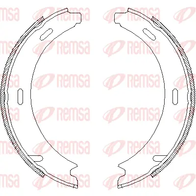 4093.01 REMSA Комплект тормозных колодок, стояночная тормозная система (фото 1)