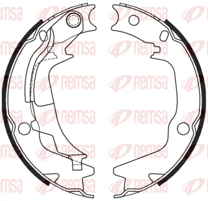 4244.00 REMSA Комплект тормозных колодок, стояночная тормозная система (фото 1)