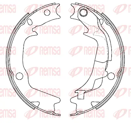 4244.01 REMSA Комплект тормозных колодок, стояночная тормозная система (фото 1)