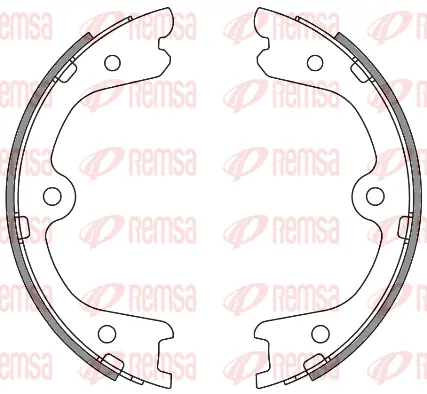 4264.00 REMSA Комплект тормозных колодок, стояночная тормозная система (фото 1)