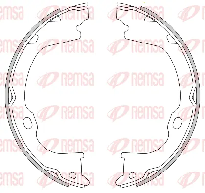 4282.00 REMSA Комплект тормозных колодок, стояночная тормозная система (фото 1)