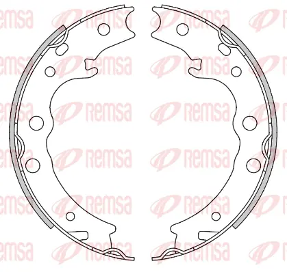 4448.00 REMSA Комплект тормозных колодок, стояночная тормозная система (фото 1)