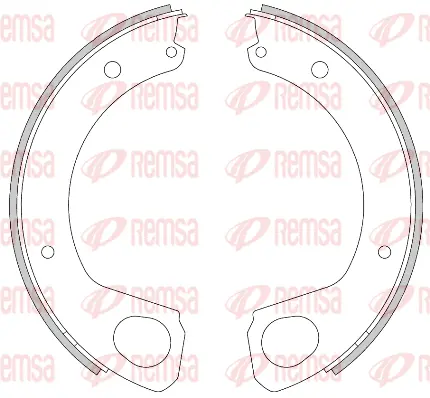 4468.00 REMSA Комплект тормозных колодок, стояночная тормозная система (фото 1)