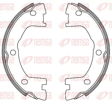 4640.00 REMSA Комплект тормозных колодок, стояночная тормозная система (фото 1)