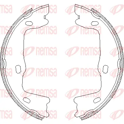 4651.00 REMSA Комплект тормозных колодок, стояночная тормозная система (фото 1)