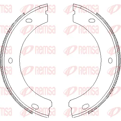 4652.00 REMSA Комплект тормозных колодок, стояночная тормозная система (фото 1)