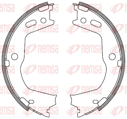 4666.00 REMSA Комплект тормозных колодок, стояночная тормозная система (фото 1)