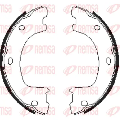 4674.00 REMSA Комплект тормозных колодок, стояночная тормозная система (фото 1)