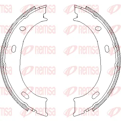 4710.00 REMSA Комплект тормозных колодок, стояночная тормозная система (фото 1)