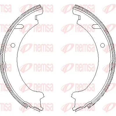 4721.00 REMSA Комплект тормозных колодок, стояночная тормозная система (фото 1)