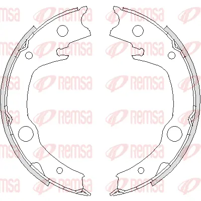 4729.00 REMSA Комплект тормозных колодок, стояночная тормозная система (фото 1)