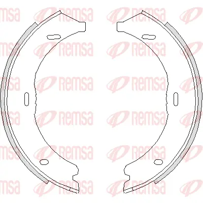 4745.00 REMSA Комплект тормозных колодок, стояночная тормозная система (фото 1)